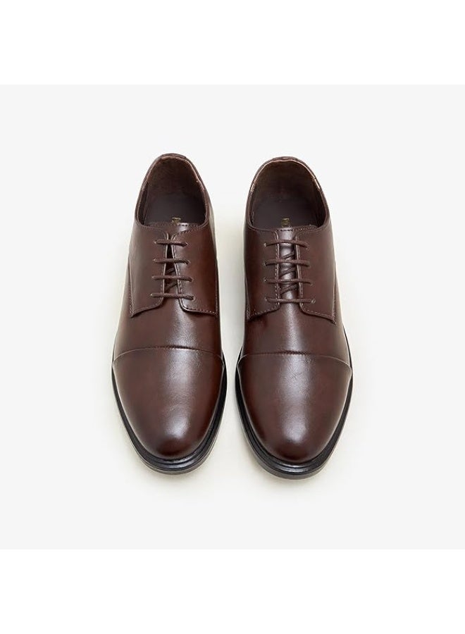 NDURE Men's Classic Derby Shoes | Leather | Luxury | Formal | Comfortable | Lightweight | Trendy Design | Office wear | Breathable | Casuals - Image 2